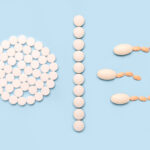 Visualisierung der oralen Kontrazeption mittels Pille.